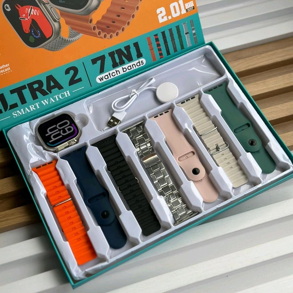 Most Awaited Budget Combo | 7 in 1 Strap Series 8 Ultra 49MM Smartwatch | Perfect For Gifting 
