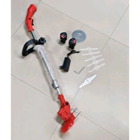 Cordless Electric Grass Cutter Machine | Dual Battery | 3 Types of Blades | Heavy Duty Garden Trimmer for Home & Farm Use