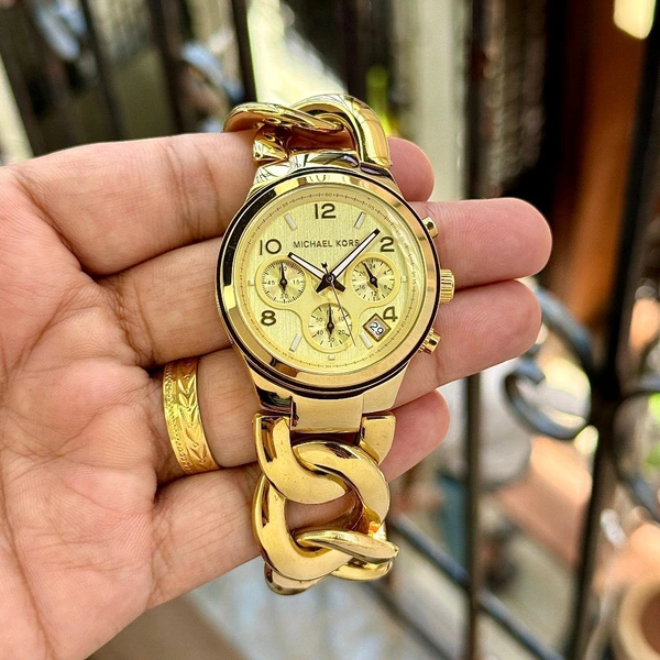 Analog MK3131 Chronograph Quartz Watch - Gold