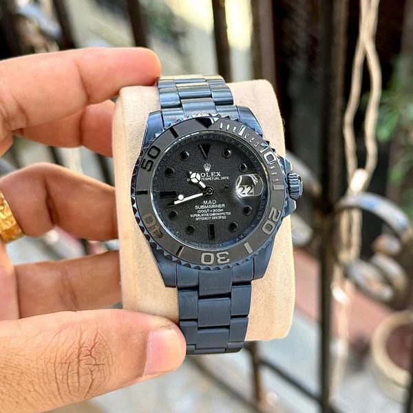 Analog Custom MAD Edition Submariner Date Automatic Movement Watch