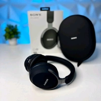 Foldable Wireless Head-Mounted Earphones with Carry Case – Ideal for Travel, Work & School - Black