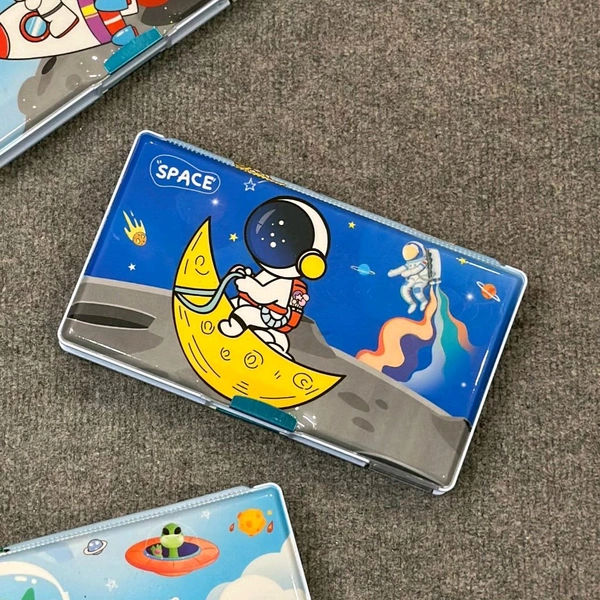 Space Adventure Multi-Functional Pencil Box
Perfect for school, gifting, and everyday organization! - Moon Explorer