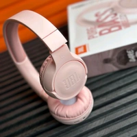 Wireless Earphone Headphones With Microphone Lightweight, For Music Lovers & Professionals - Suitable for Travel, Office & Home, 5-6 Hours Playback Time, High Quality Model
 - Pink