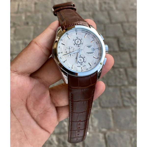 Analog 1853 Chronograph Top Quality Collection With Analog Brand Print Easy Operated Lock - SRB5