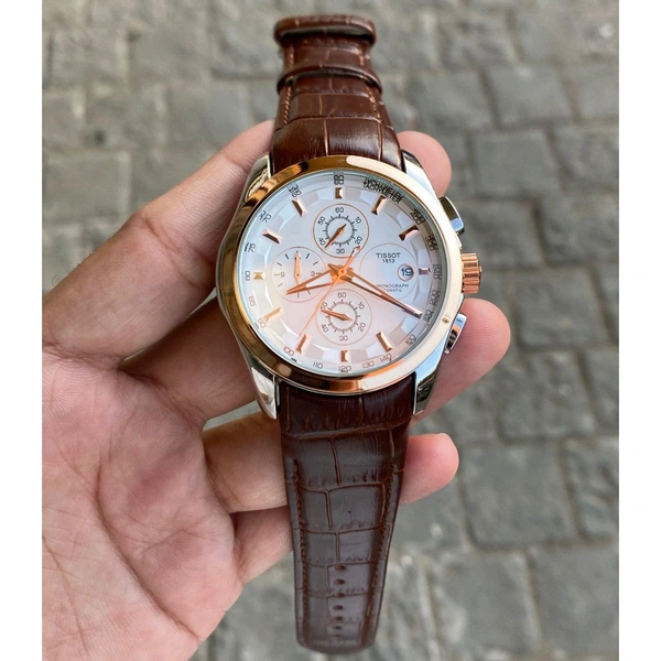 Analog 1853 Chronograph Top Quality Collection With Analog Brand Print Easy Operated Lock - SRB8
