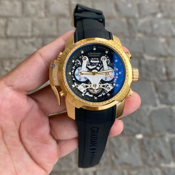 Analog Chrono fighter High End Orginal Chronograph Quartz Machinery Watch - SRB4