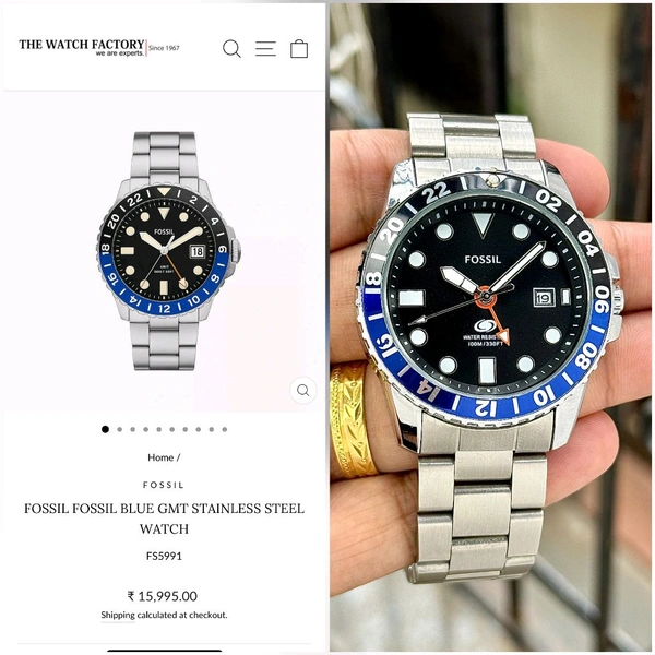 Analog GMT Batman Quartz Movement Watch 