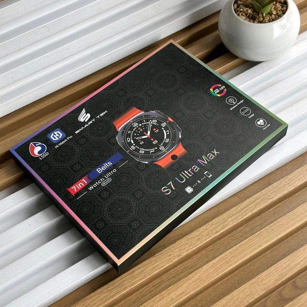 Most Awaited Budget Combo | S7 Ultra Max Watch 7 Ultra Smartwatch Perfect For Gifting, Customized Watch Face, Bluetooth Calling, Metal Body