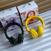 Cute RGB Cartoon Wireless Headphones – AH-816 Series. Wireless High Fidelity Sound Quality, Volume Control Ear Hanging Earphones - Kitty