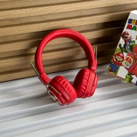 Cute RGB Cartoon Wireless Headphones – AH-816 Series. Wireless High Fidelity Sound Quality, Volume Control Ear Hanging Earphones - Mushroom (Mario)