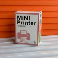 Pocket Mini Printer, Mobile Phone Bluetooth Connection Wireless Mini Thermal Printer with Android or iOS APP for Pictures, Portable Smart Printer
