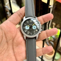 Analog Grey Leather Chronograph Series FS5183I – Quartz Chronograph Watch
