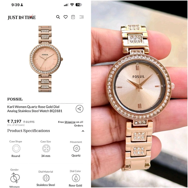 Analog Karli BQ3181 Reliable Quality Quartz machinery Watch