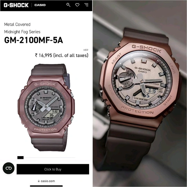 Most Demanded Analog GBM-2100B-7A Working Day Chronograph, AutoLight, World Time For Men
