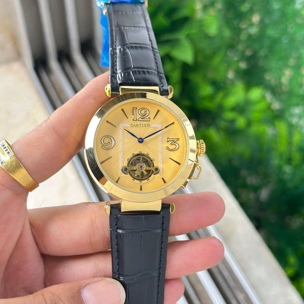 Analog Rotating Tourbillon Guaranteed orignal Japanese Automatic Machinery Watch - SRB1