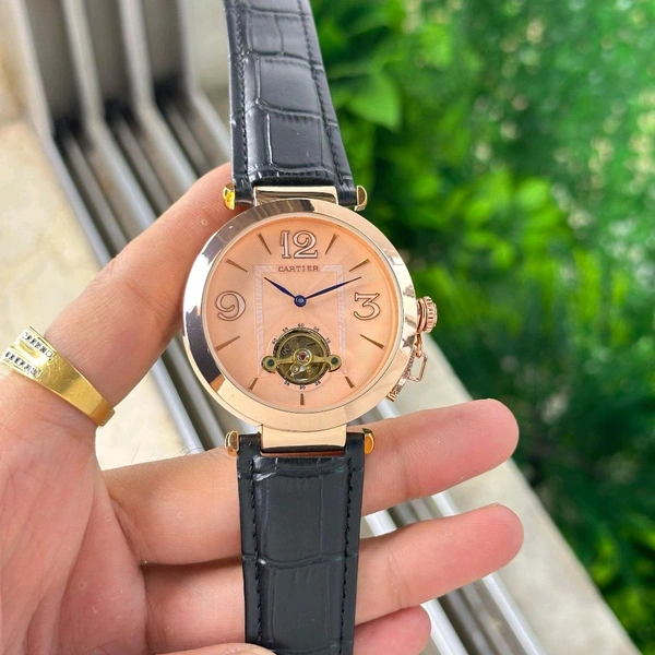 Analog Rotating Tourbillon Guaranteed orignal Japanese Automatic Machinery Watch - SRB2
