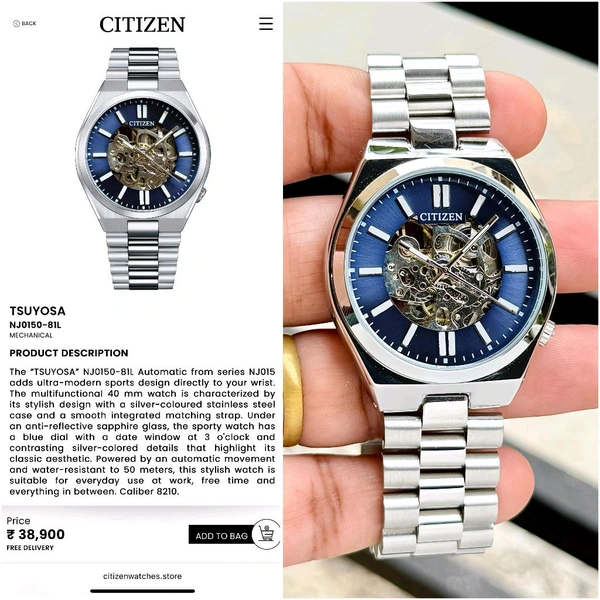 Analog Automatic Top Quality Collection With High Quality Strap Best Finishing Body & Case