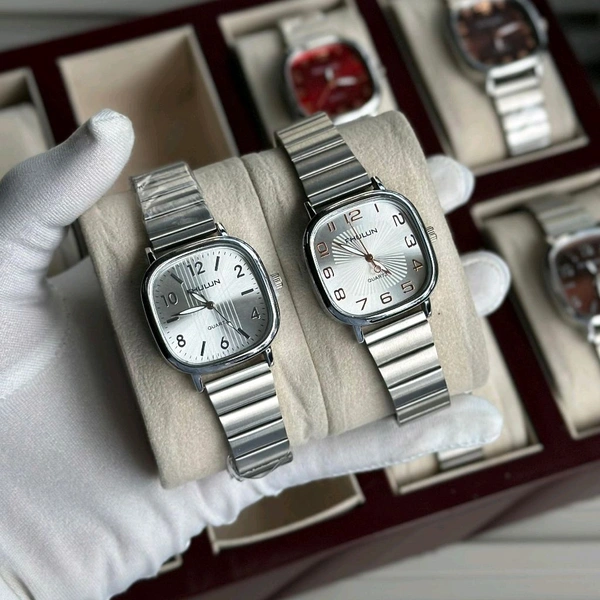 Buy 1 Get 1 Free Fhulun Budget Analog Quartz Watch – Premium Style at a Budget Price - Silver