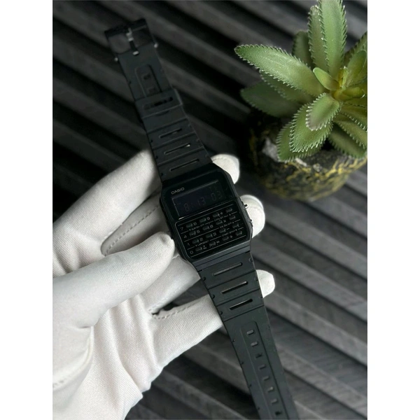 Most Demanded Trending Calculator Digital Watch With High Quality Strap Best finishing Body & Case - Black