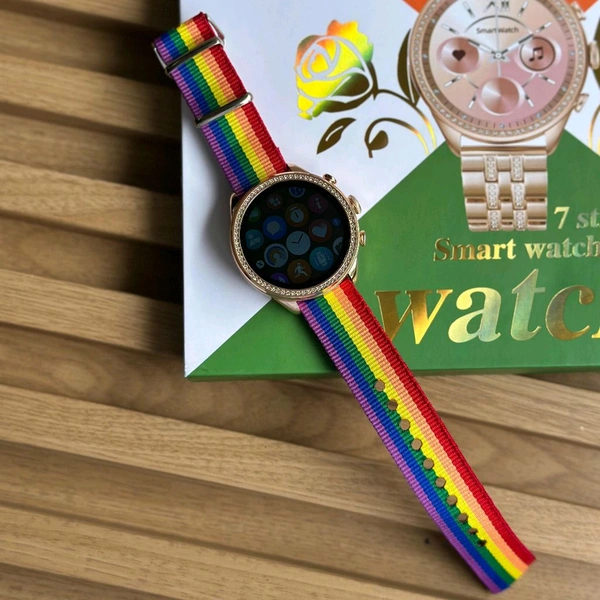 First Time In Ever 7 In 1 Edition Smartwatch With 7 Awesome Quality Straps, Bluetooth Calling, Customized Watch Face