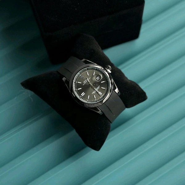 Most Demanded Analog Watch With High Quality Strap Best finishing Body & Case
 - Black