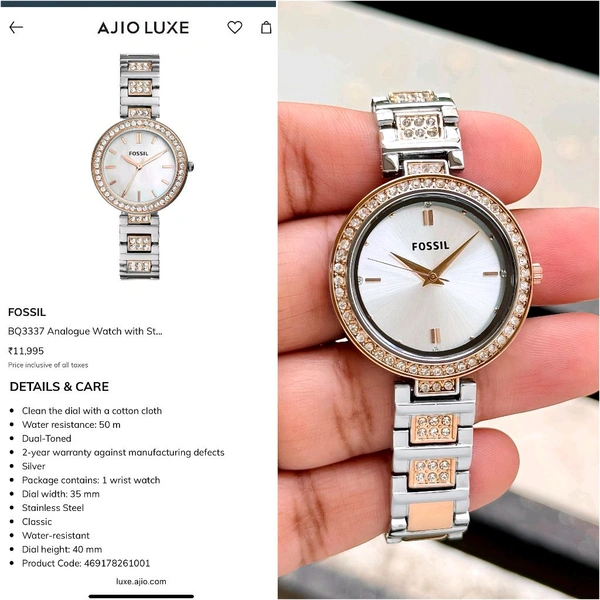 Analog Karli BQ3337 Quality Quartz Machinery Watch