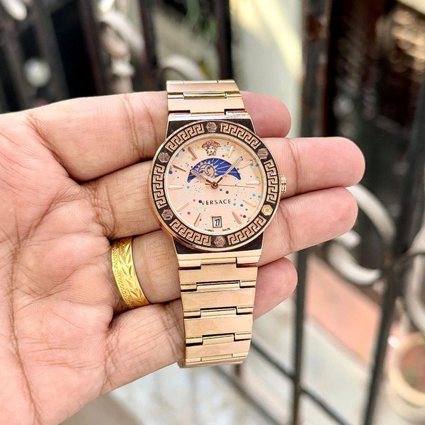 Analog Sun-Moon Working Pure Quality Original Quartz Machinery Watch - SRV1