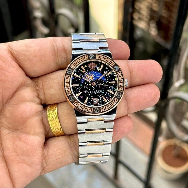 Analog Sun-Moon Working Pure Quality Original Quartz Machinery Watch - SRV7