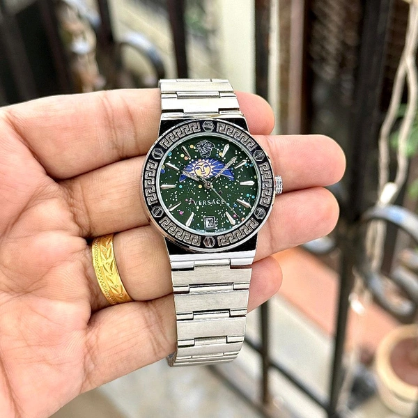 Analog Sun-Moon Working Pure Quality Original Quartz Machinery Watch - SRV8