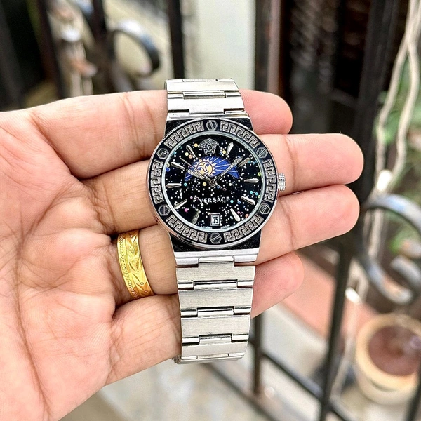 Analog Sun-Moon Working Pure Quality Original Quartz Machinery Watch - SRV10