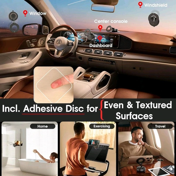 NP-V16 Smart Vacuum Suction Phone Stand