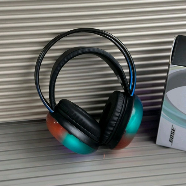 360° RGB Light-Up Headphones | LED Party Vibes + Gaming Bass Beast
