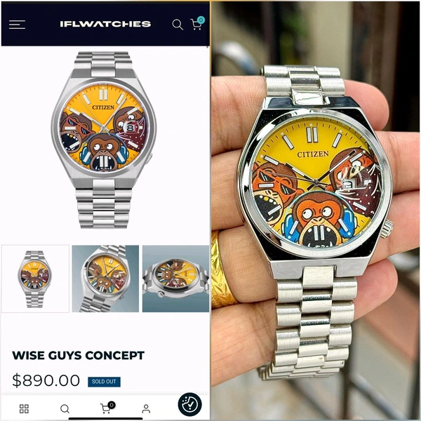 Another Conceptual Limited Edition Time is Money – Quartz Movement Watch - SRV2