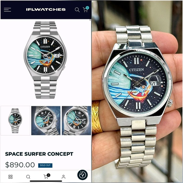 Another Conceptual Limited Edition Time is Money – Quartz Movement Watch - SRV7