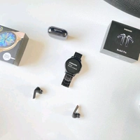 Most Awaited Budget Combo | Active 2 Amoled Display Smartwatch And Buds 3 Pro Best Quality Earphone
 - Black