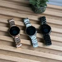 Active 2 Best Quality Smartwatch | 2.5D Curve HD Screen Full Touch Upto 1*2 days Battery Backup | Dual Strap  - Black