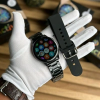 Active 2 Best Quality Smartwatch | 2.5D Curve HD Screen Full Touch Upto 1*2 days Battery Backup | Dual Strap  - Black