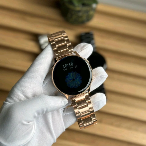 Active 2 Best Quality Smartwatch | 2.5D Curve HD Screen Full Touch Upto 1*2 days Battery Backup | Dual Strap  - Copper