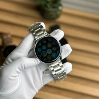 Active 2 Best Quality Smartwatch | 2.5D Curve HD Screen Full Touch Upto 1*2 days Battery Backup | Dual Strap  - Silver