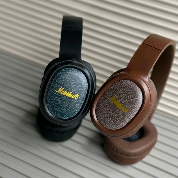 Wireless Earphone Headphones With Microphone Lightweight, For Music Lovers & Professionals - Suitable for Travel, Office & Home - Brown