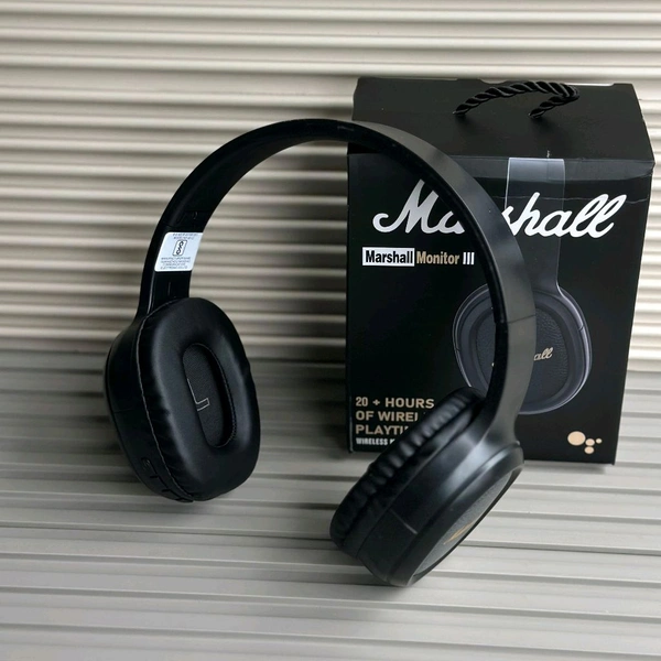 Wireless Earphone Headphones With Microphone Lightweight, For Music Lovers & Professionals - Suitable for Travel, Office & Home - Black