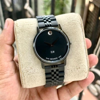 Analog Museum Classic Series Swiss-Made Quartz Movement Watch - Black