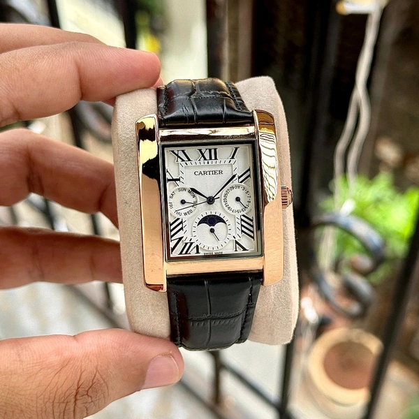Analog Tank Moonphase – Quartz Movement Watch