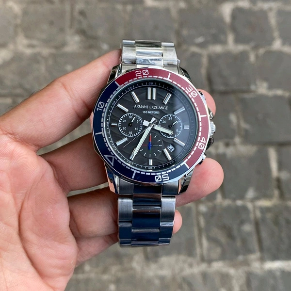 Analog AX1958 Exchange Chronograph High Quality & Reliable Quartz Chronograph Machinery Watch - STB2