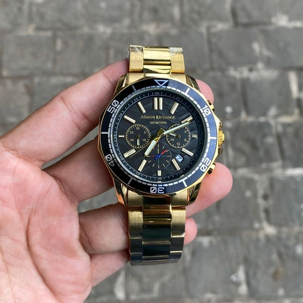Analog AX1958 Exchange Chronograph High Quality & Reliable Quartz Chronograph Machinery Watch - STB5
