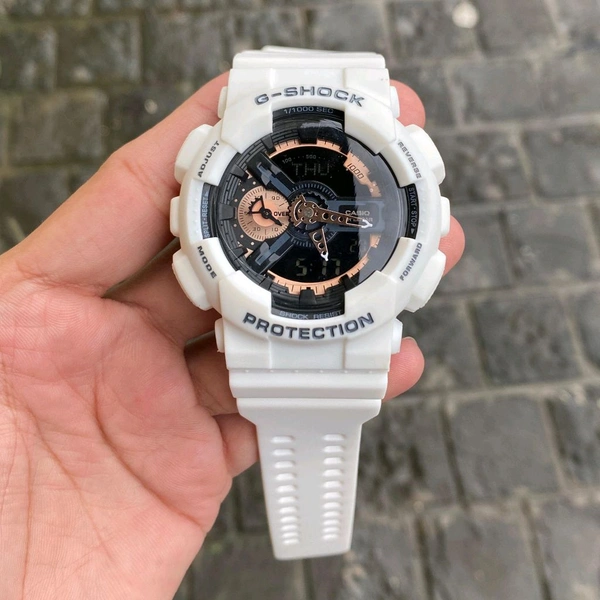 Analog And Digital Ga-110 Autolight Working High Quality Model | Day, Date, Alarm, Analog Digital - Gold