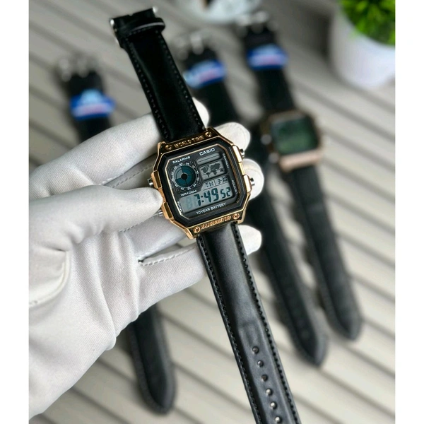 Most Demanded Digital High Quality Watch With High Quality Strap Best finishing Body & Case
 - Gold