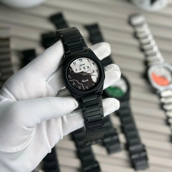 Sabr Minimal Matte Arabic Dial Watch | Luxury-Inspired Design - Black