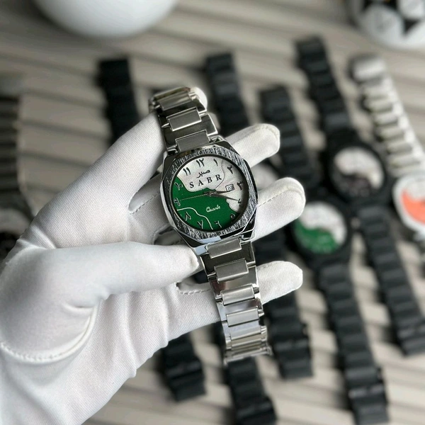 Sabr Minimal Matte Arabic Dial Watch | Luxury-Inspired Design - Green
