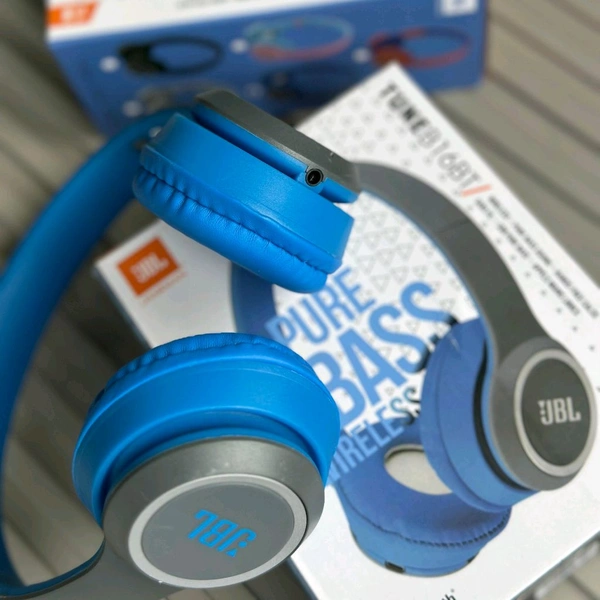 Wireless Earphone Headphones With Microphone Lightweight, For Music Lovers & Professionals - Suitable for Travel, Office & Home - Blue